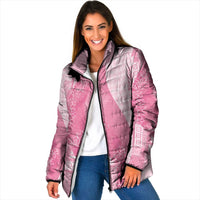 Polynesian Tribal Pattern Patchwork Picturesque Padded Jacket Rose Pink