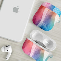 Polynesian Tribal Pattern Patchwork Picturesque AirPods Case Holographic