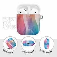 Polynesian Tribal Pattern Patchwork Picturesque AirPods Case Holographic