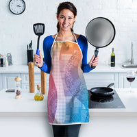 Polynesian Tribal Pattern Patchwork Picturesque Apron Holographic