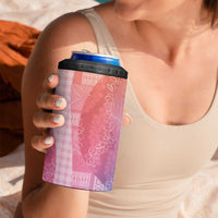 Polynesian Tribal Pattern Patchwork Picturesque 4 in 1 Can Cooler Tumbler Holographic LT7 - Polynesian Pride