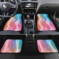 Polynesian Tribal Pattern Patchwork Picturesque Car Mats Holographic
