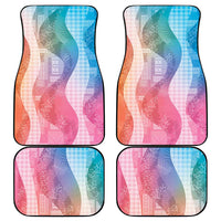 Polynesian Tribal Pattern Patchwork Picturesque Car Mats Holographic