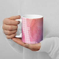 Polynesian Tribal Pattern Patchwork Picturesque Ceramic Mug Holographic