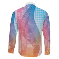 Polynesian Tribal Pattern Patchwork Picturesque Family Matching Short Sleeve Bodycon Dress and Hawaiian Shirt Holographic LT7 - Polynesian Pride