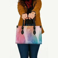 Polynesian Tribal Pattern Patchwork Picturesque Leather Bag Holographic
