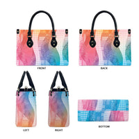 Polynesian Tribal Pattern Patchwork Picturesque Leather Bag Holographic