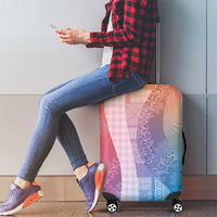 Polynesian Tribal Pattern Patchwork Picturesque Luggage Cover Holographic