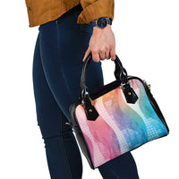 Polynesian Tribal Pattern Patchwork Picturesque Shoulder Handbag Holographic