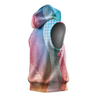 Polynesian Tribal Pattern Patchwork Picturesque Sleeveless Hoodie Holographic LT7 - Polynesian Pride