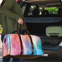 Polynesian Tribal Pattern Patchwork Picturesque Travel Bag Holographic