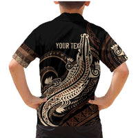Personalized Solomon Islands Crocodile Family Matching Mermaid Dress and Hawaiian Shirt Hapi Isles - Independence Anniversary LT7 - Polynesian Pride
