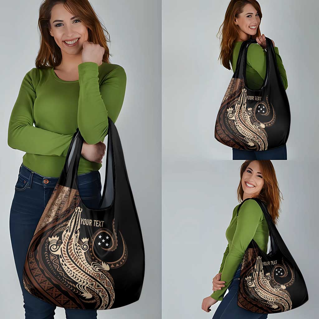 Personalized Solomon Islands Crocodile Grocery Bag Hapi Isles - Independence Anniversary