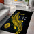 Personalized Solomon Islands Independence Anniversary Area Rug Crocodile Mix Tapa