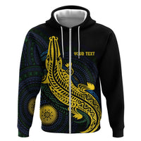 Personalized Solomon Islands Independence Anniversary Zip Hoodie Crocodile Mix Tapa LT7 Zip Hoodie Colorful - Polynesian Pride