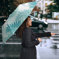 Aotearoa Maori Koru Curves Umbrella Mossy Paua Shell