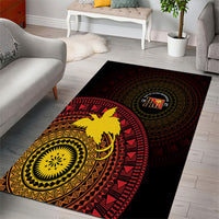 Papua New Guinea Independence Area Rug Tapa Circle