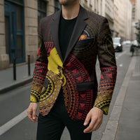 Papua New Guinea Independence Personalized Blazer Tapa Circle