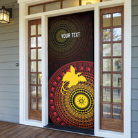 Papua New Guinea Independence Personalized Door Cover Tapa Circle