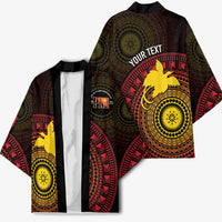 Papua New Guinea Independence Personalized Kimono Tapa Circle