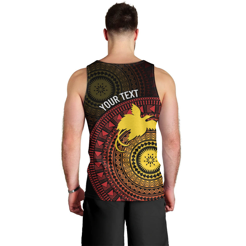 Papua New Guinea Independence Personalized Men Tank Top Tapa Circle