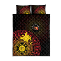 Papua New Guinea Independence Quilt Bed Set Tapa Circle