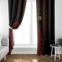 Papua New Guinea Independence Window Curtain Tapa Circle