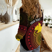 Papua New Guinea Independence Personalized Women Casual Shirt Tapa Circle LT7 - Polynesian Pride