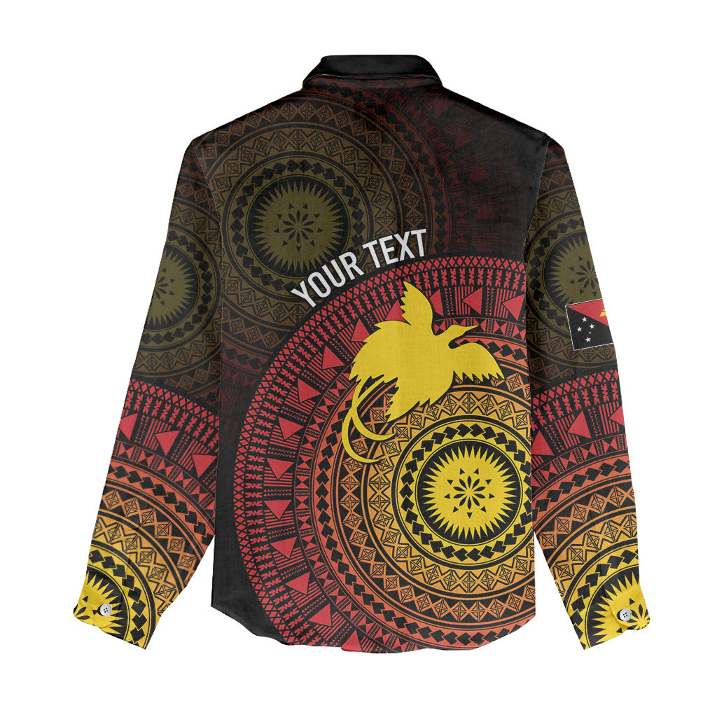 Papua New Guinea Independence Personalized Women Casual Shirt Tapa Circle LT7 - Polynesian Pride