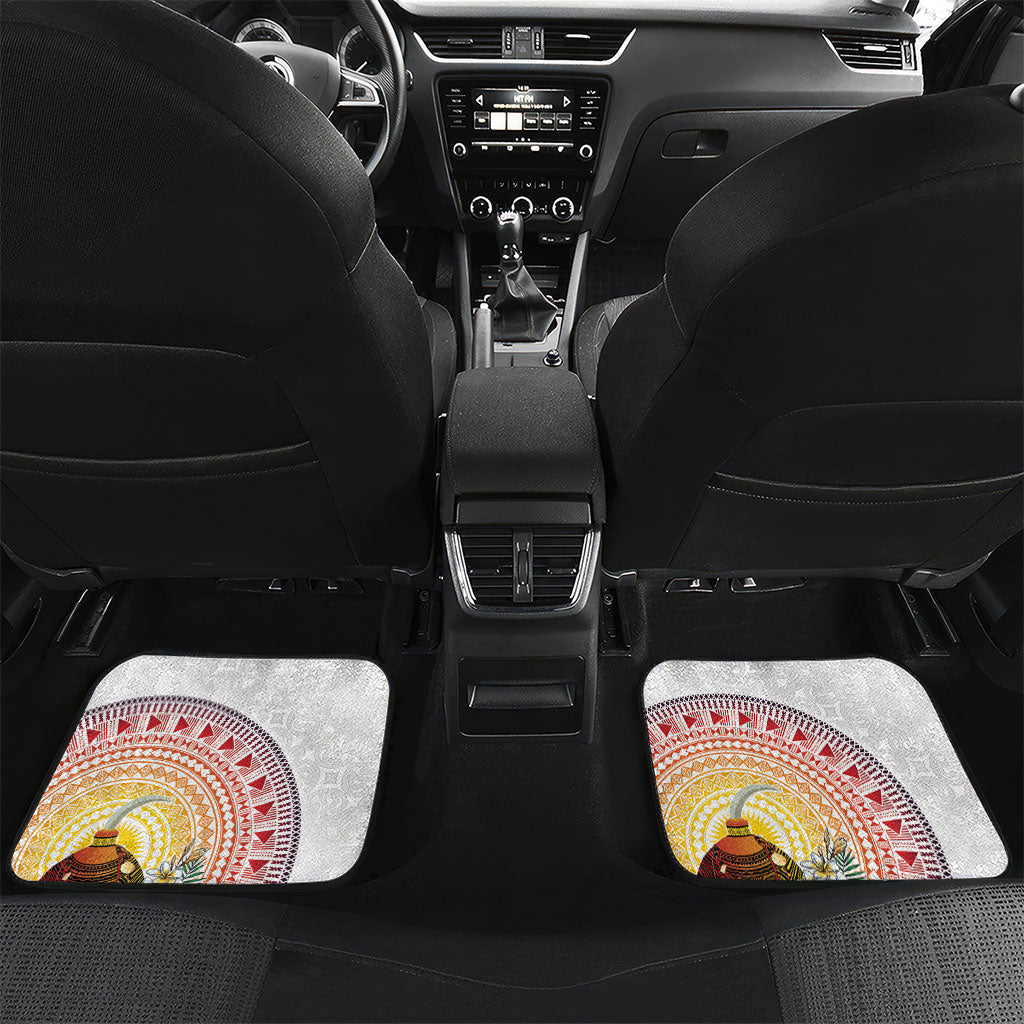 Hapi De Bilong Indipendens Papua New Guinea Car Mats PNG Lime Pot