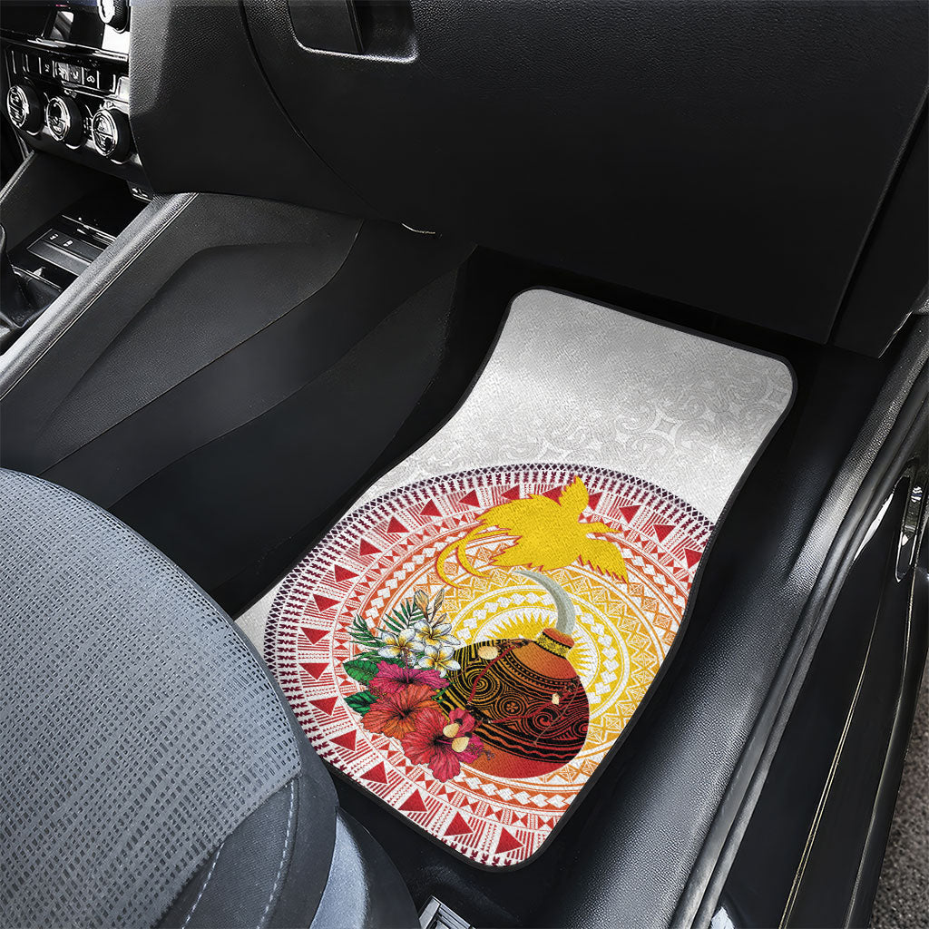 Hapi De Bilong Indipendens Papua New Guinea Car Mats PNG Lime Pot