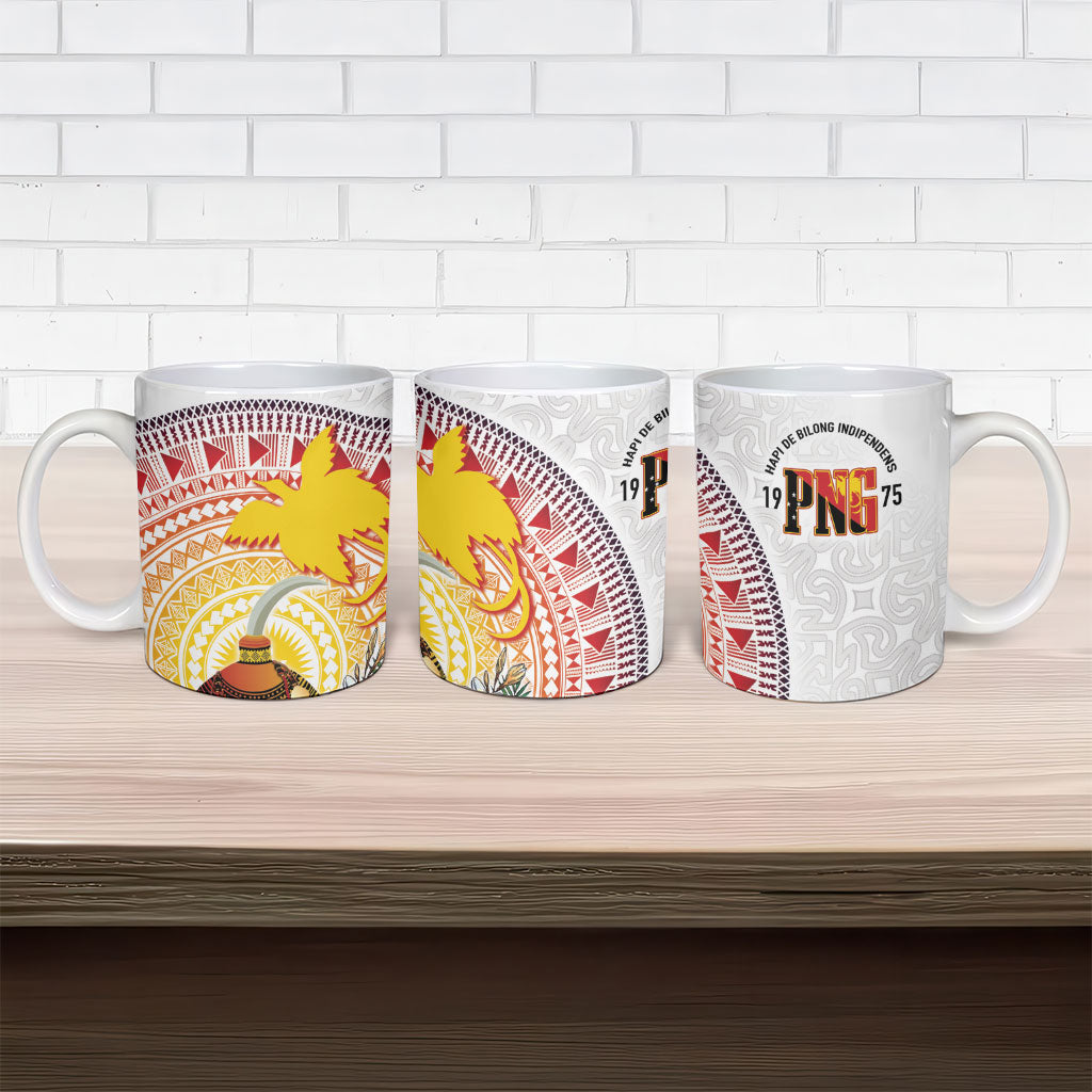 Hapi De Bilong Indipendens Papua New Guinea Ceramic Mug PNG Lime Pot