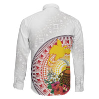 Hapi De Bilong Indipendens Papua New Guinea Family Matching Short Sleeve Bodycon Dress and Hawaiian Shirt PNG Lime Pot LT7 - Polynesian Pride
