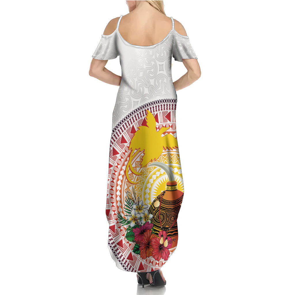 Hapi De Bilong Indipendens Papua New Guinea Family Matching Summer Maxi Dress and Hawaiian Shirt PNG Lime Pot LT7 - Polynesian Pride