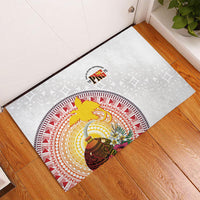 Hapi De Bilong Indipendens Papua New Guinea Rubber Doormat PNG Lime Pot