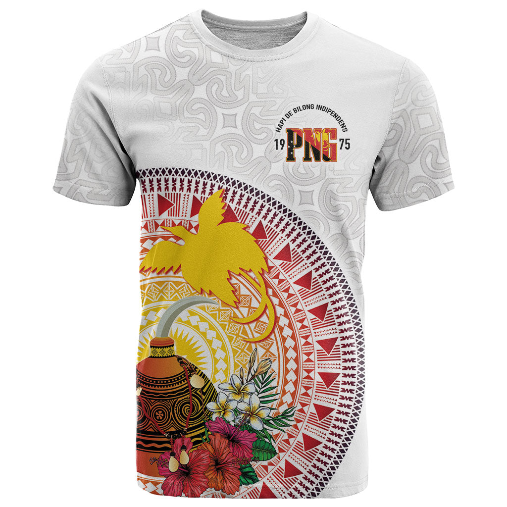 Hapi De Bilong Indipendens Papua New Guinea T Shirt PNG Lime Pot