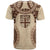 Bula Fiji Day 55th Anniversary Masi Tapa T Shirt Emerald Jubilee - Beige - Polynesian Pride