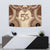 Bula Fiji Day 55th Anniversary Masi Tapa Tapestry Emerald Jubilee - Beige - Polynesian Pride