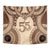Bula Fiji Day 55th Anniversary Masi Tapa Tapestry Emerald Jubilee - Beige - Polynesian Pride