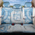Bula Fiji Day 55th Anniversary Masi Tapa Back Car Seat Cover Emerald Jubilee - Turquoise - Polynesian Pride