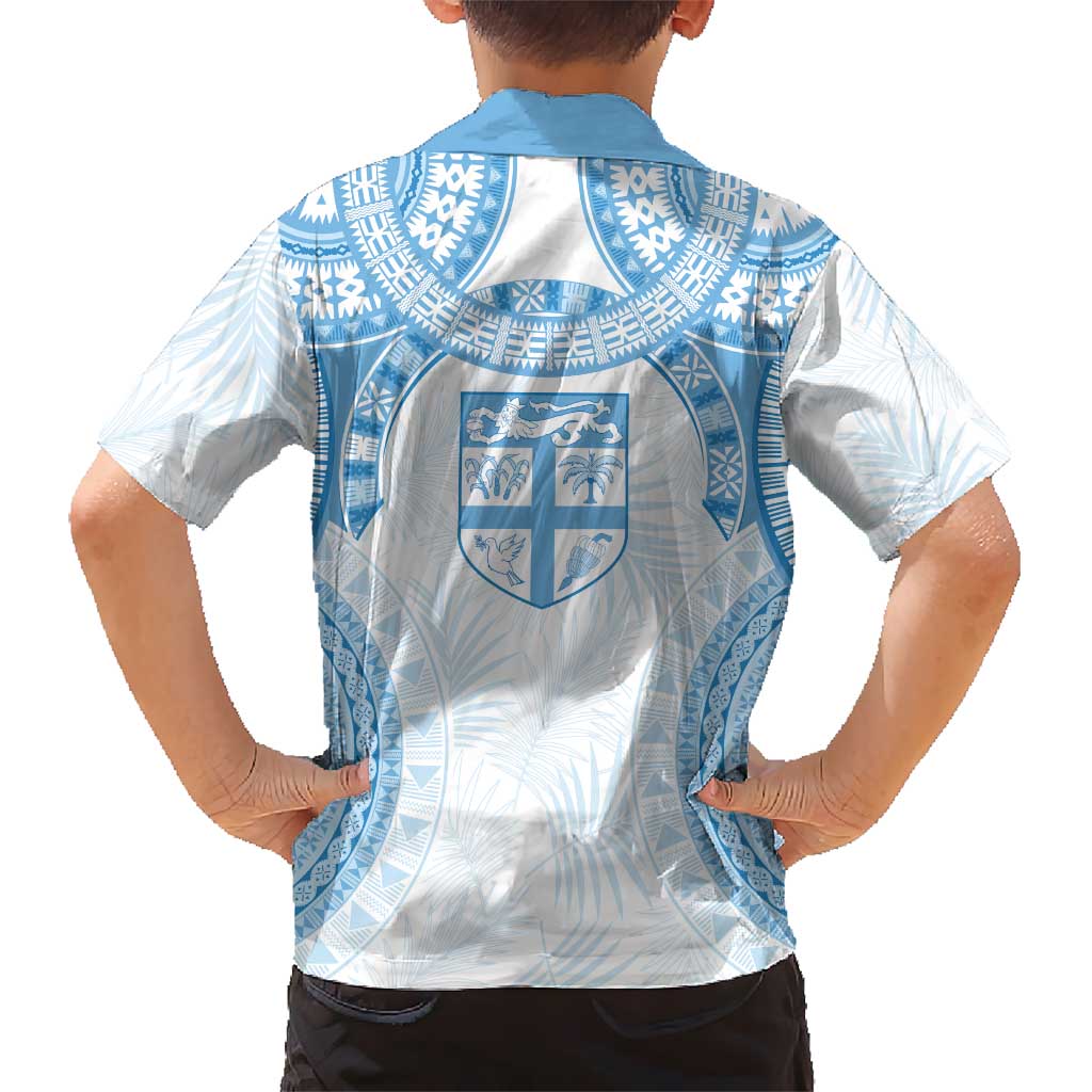 Bula Fiji Day 55th Anniversary Masi Tapa Hawaiian Shirt Emerald Jubilee - Turquoise - Polynesian Pride
