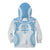 Bula Fiji Day 55th Anniversary Masi Tapa Kid Hoodie Emerald Jubilee - Turquoise - Polynesian Pride