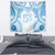 Bula Fiji Day 55th Anniversary Masi Tapa Tapestry Emerald Jubilee - Turquoise - Polynesian Pride
