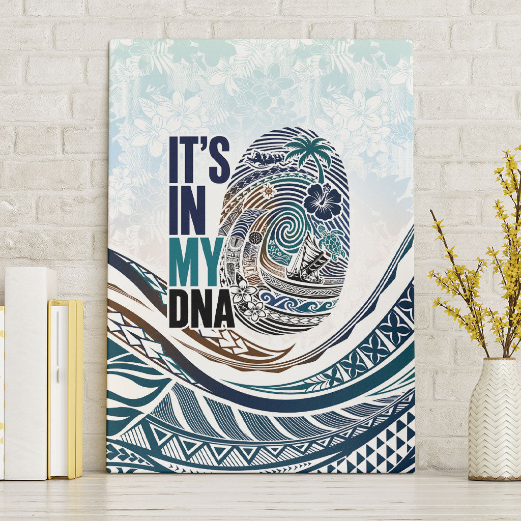Pasifika It's In My DNA Canvas Wall Art Islands Pride LT7 Without Frame White - Polynesian Pride