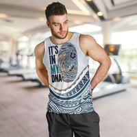Pasifika It's In My DNA Men Tank Top Islands Pride LT7 White - Polynesian Pride