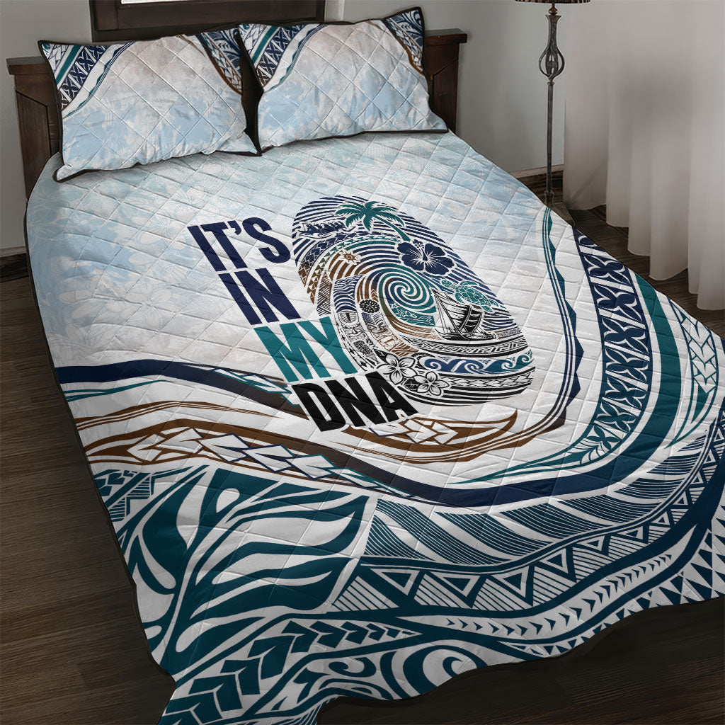 Pasifika It's In My DNA Quilt Bed Set Islands Pride LT7 White - Polynesian Pride