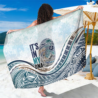 Pasifika It's In My DNA Sarong Islands Pride LT7 One Size 44 x 66 inches White - Polynesian Pride