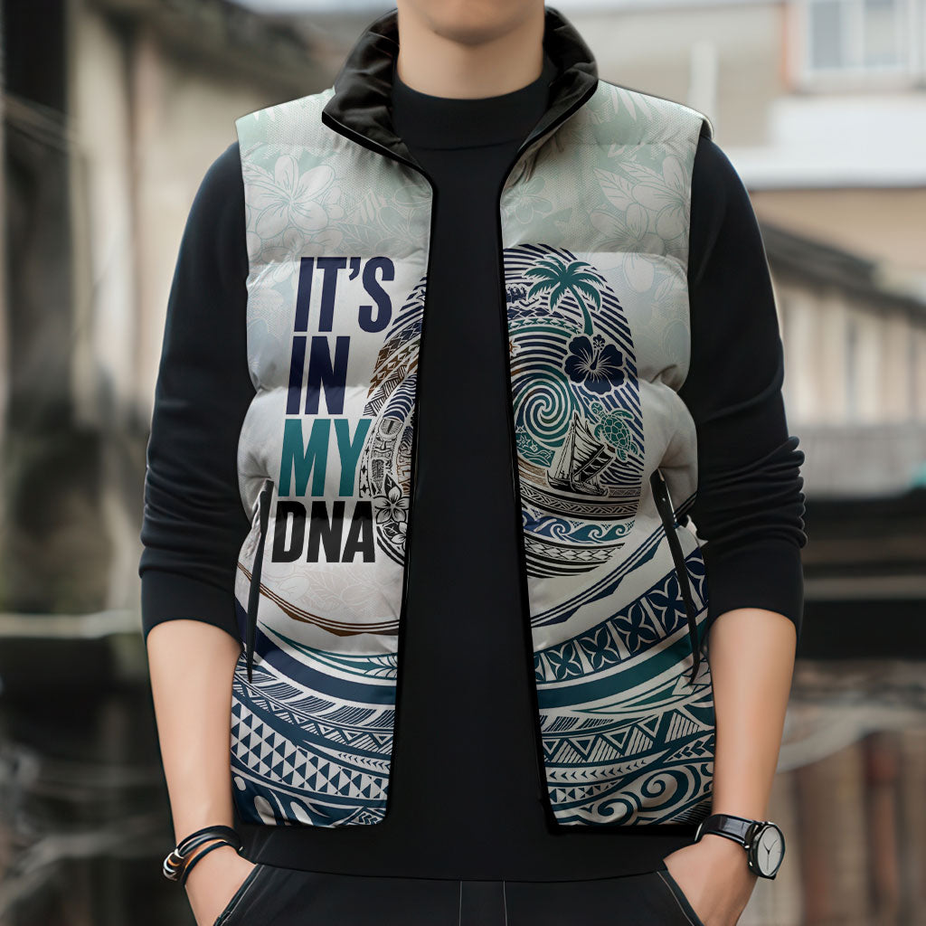 Pasifika It's In My DNA Sleeveless Puffer Jacket Islands Pride LT7 - Polynesian Pride