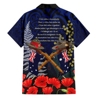 Anzac Day Aussie Mix Maori In Memories Family Matching Off Shoulder Maxi Dress and Hawaiian Shirt LT7 - Polynesian Pride