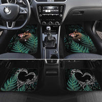 Maori Hongi Valentine Car Mats Aroha Ahau Ki A Koe LT7 Set 4pcs Emerald - Polynesian Pride